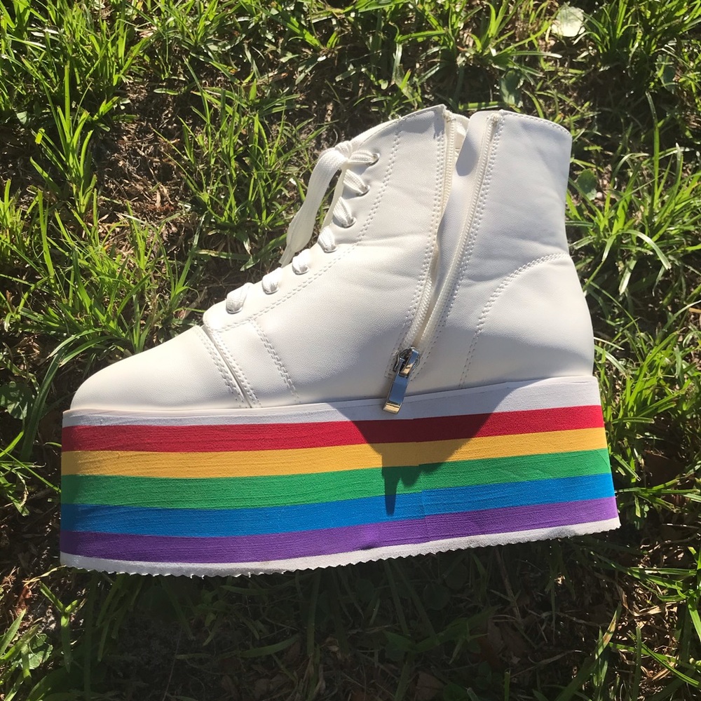 Dolls Kill Rainbow Rebellion Platforms